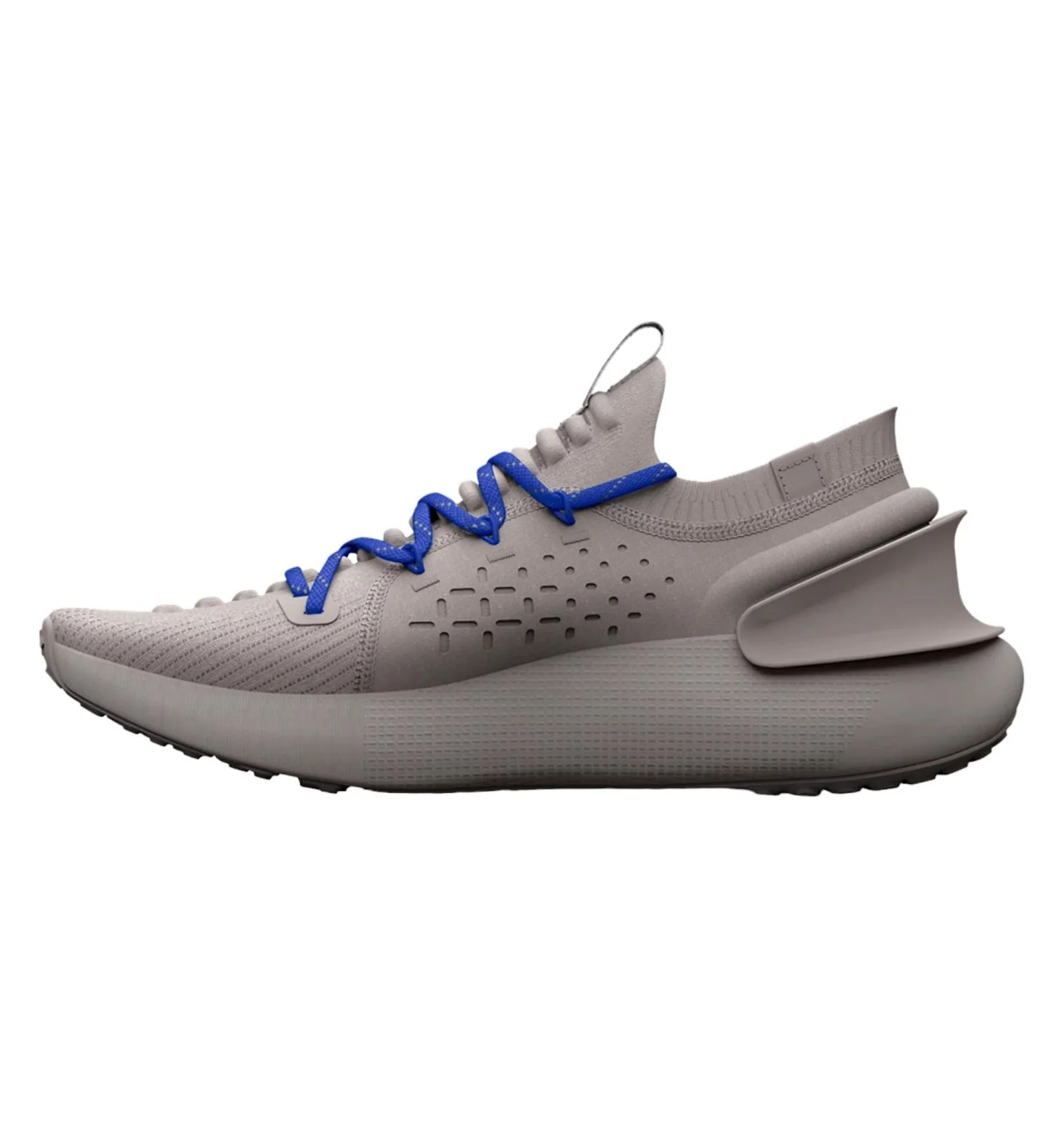 Under Armour UA Womens HOVR Phantom 3 Rflct Sneakers - Ghost Grey Versa Blue - Image 3