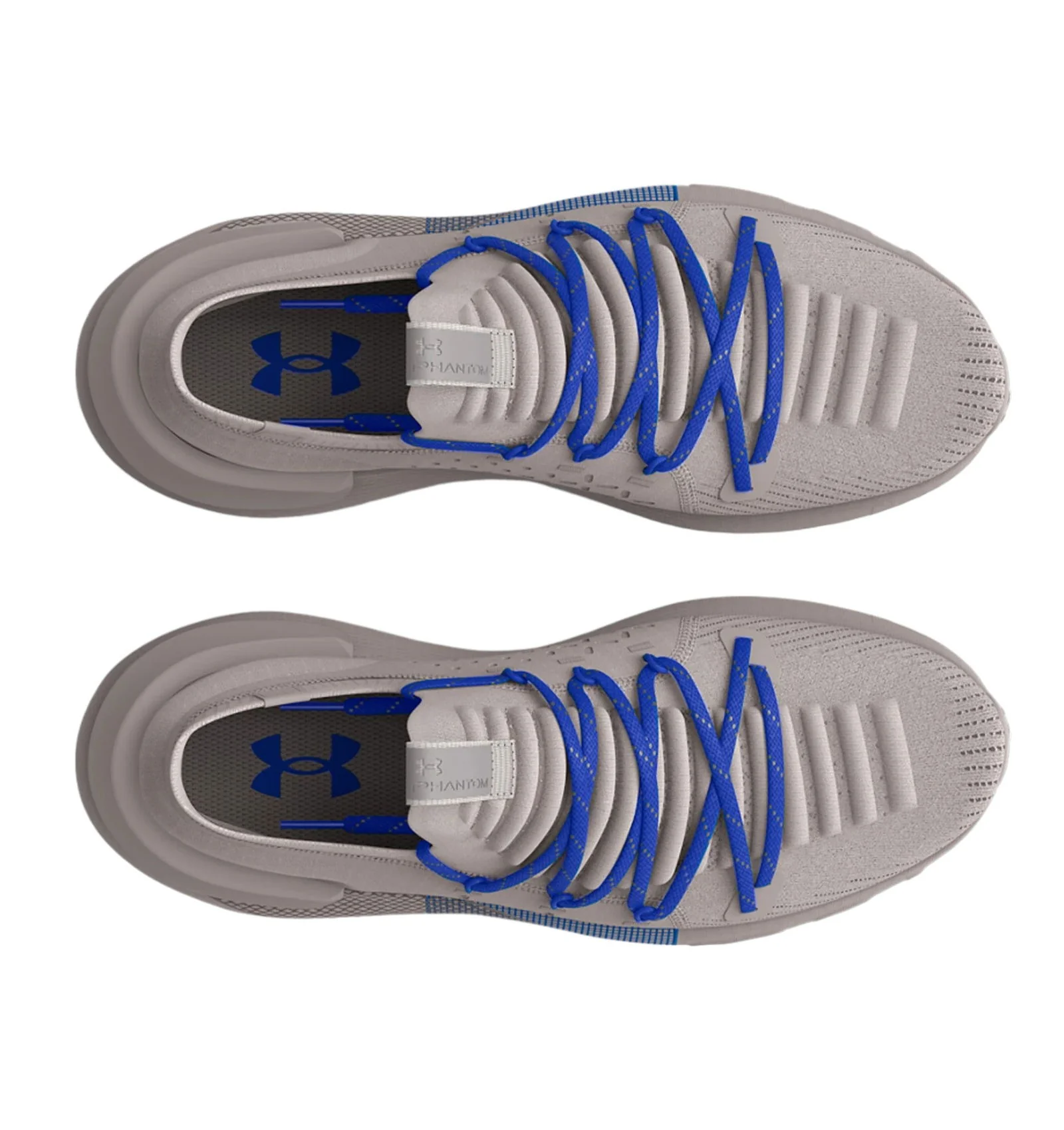Under Armour UA Womens HOVR Phantom 3 Rflct Sneakers - Ghost Grey Versa Blue - Image 5