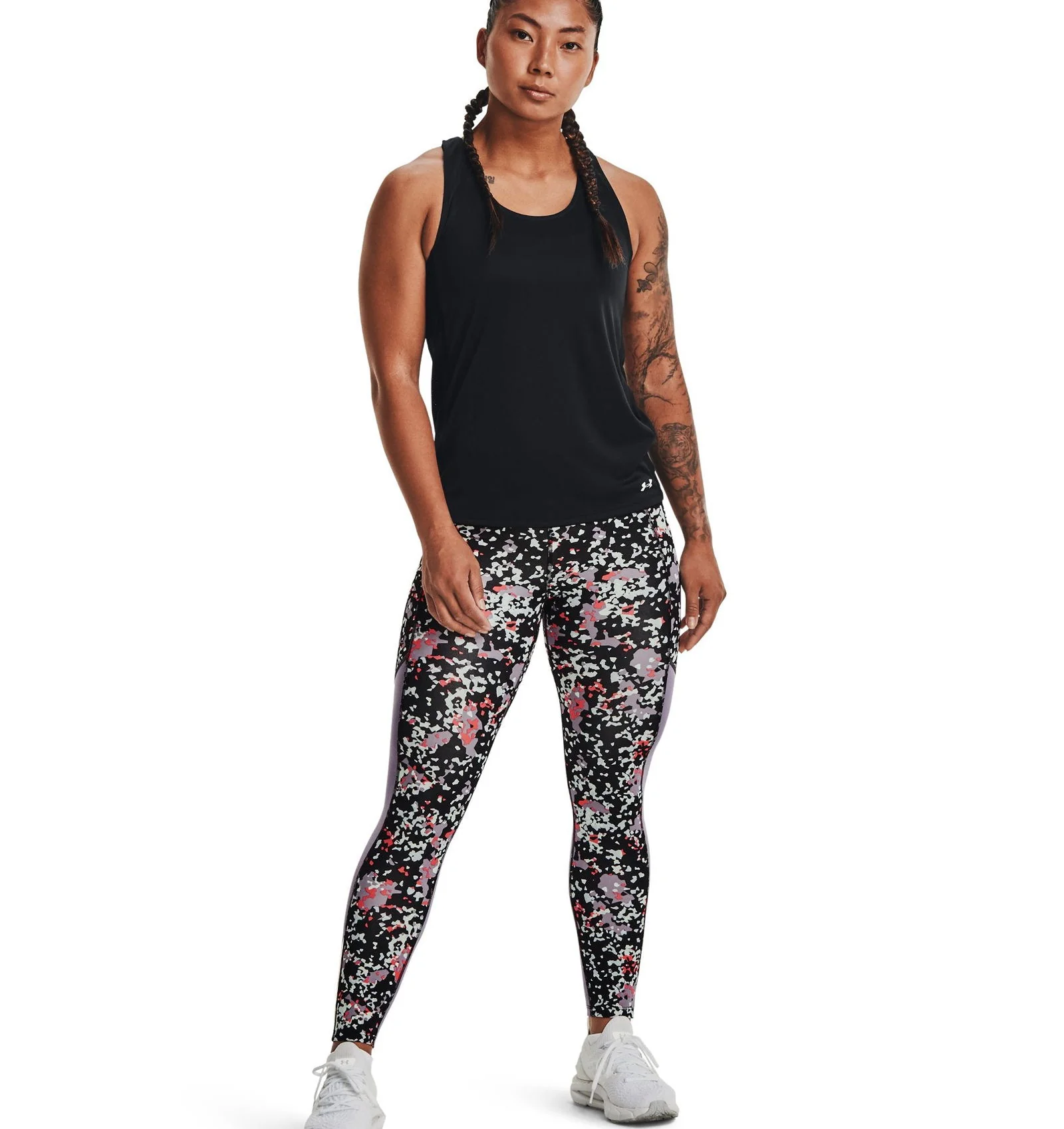 Under Armour Women's Fly Fast 3.0 Printed Ankle Tights Leggings - Black - Image 3