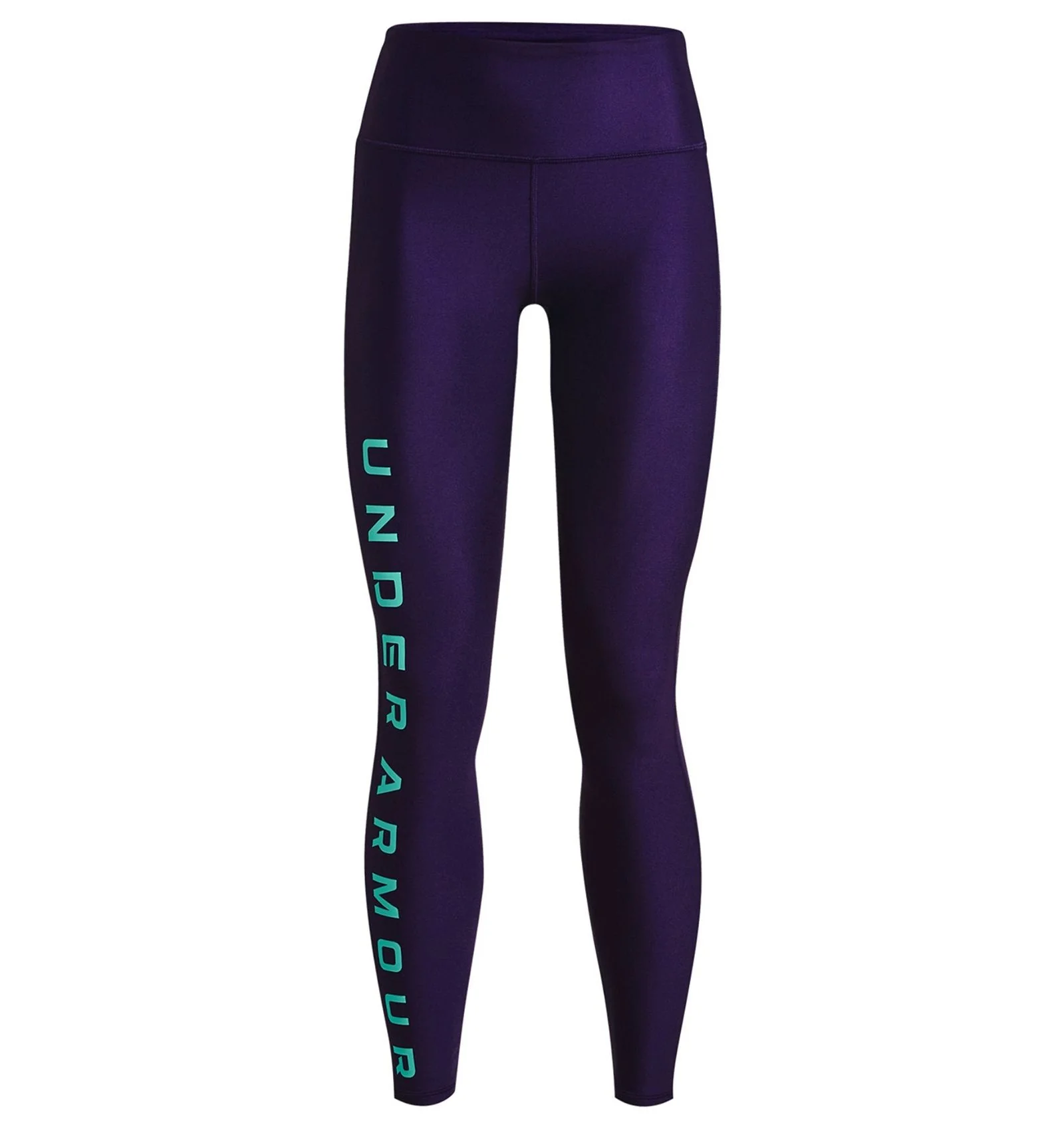 Under Armour Womens HeatGear Branded Leggings Tights - Purple - Image 5