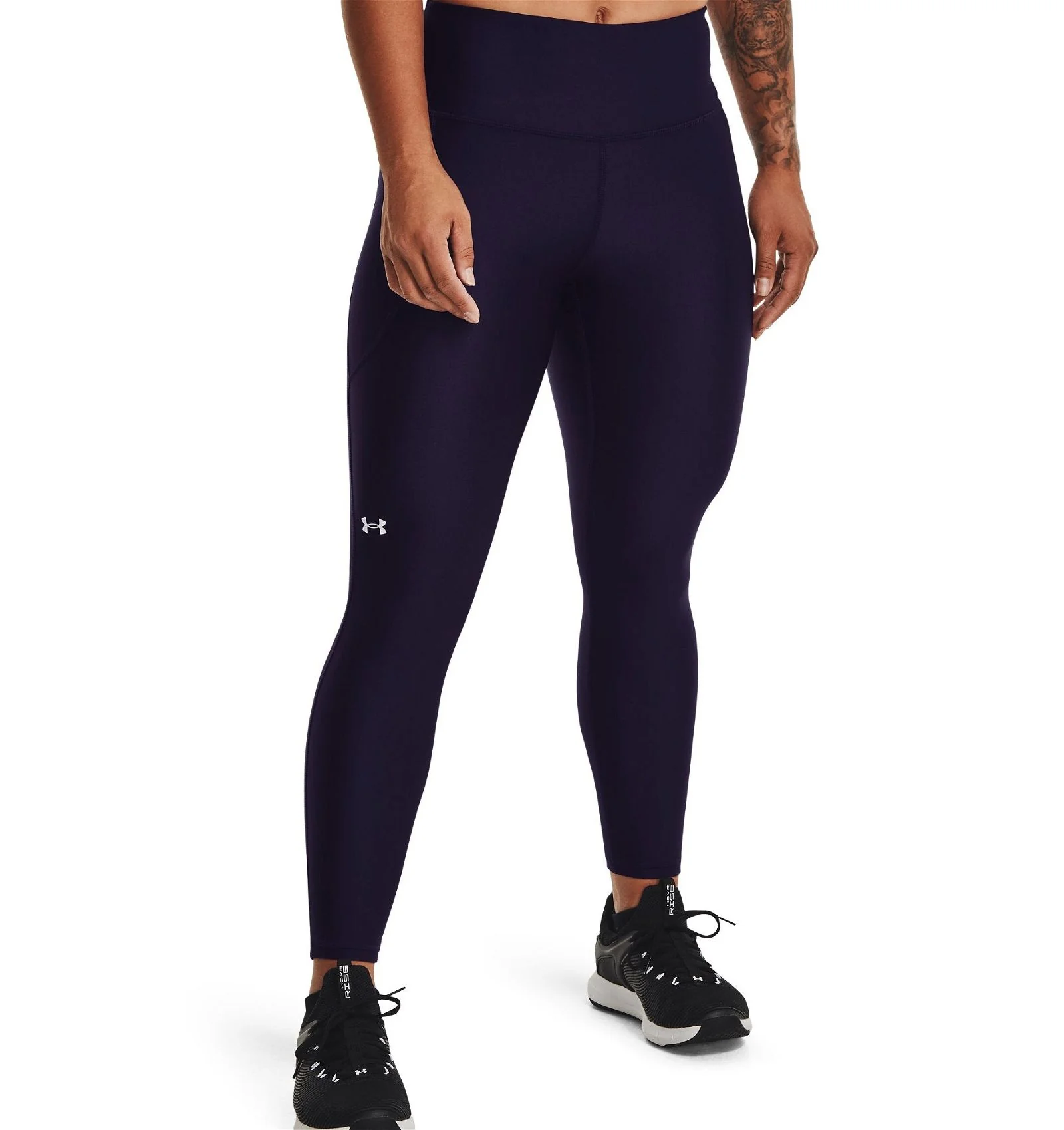 Under Armour Womens Training Heat Gear Ankle Length Leggings Tights - Purple