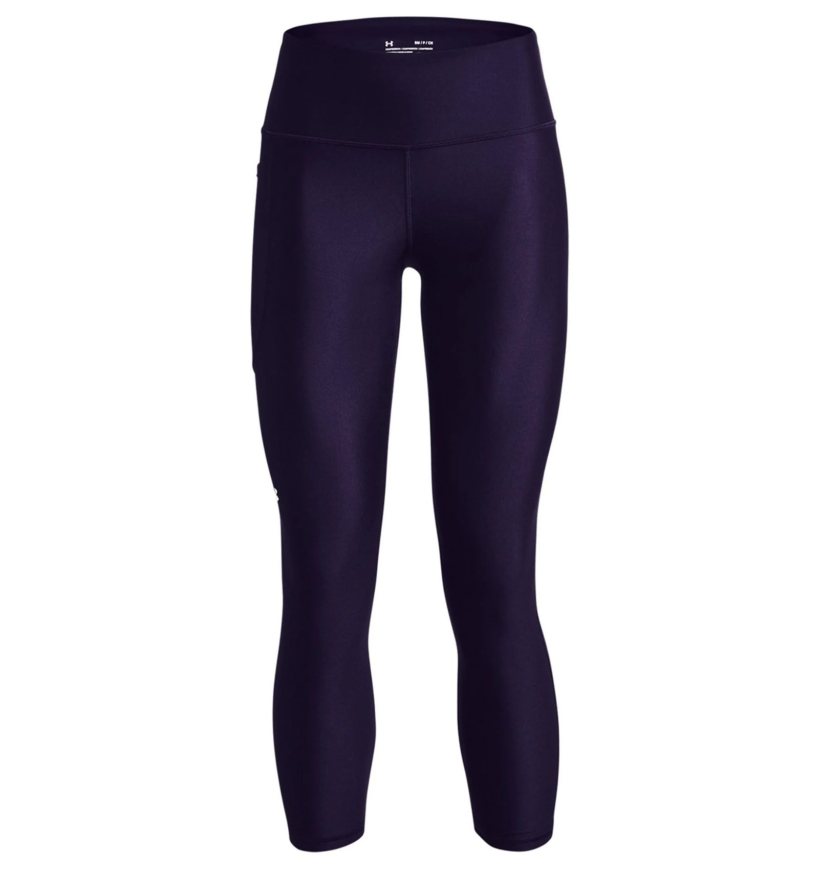 Under Armour Womens Training Heat Gear Ankle Length Leggings Tights - Purple - Image 6