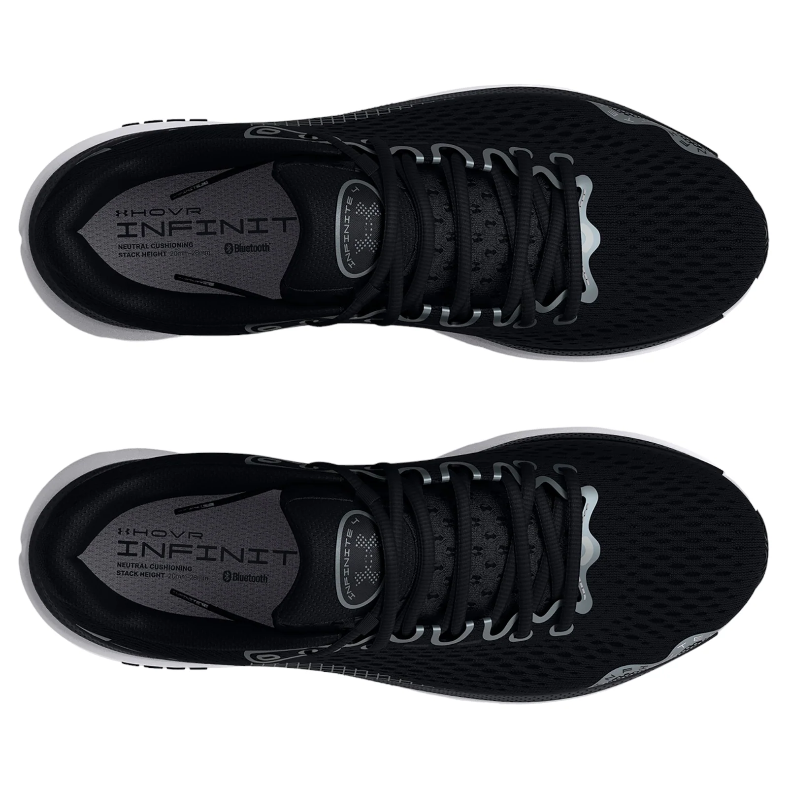Under Armour Womens UA HOVR Infinite 4 Running Shoes - Black - Image 4